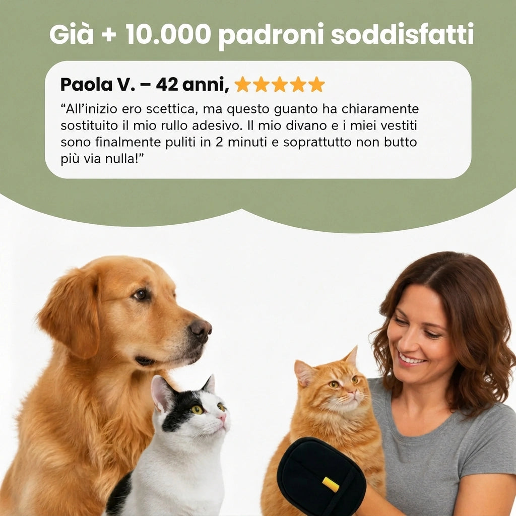 SalutePura™ - Guanto Anti-Peli Riutilizzabile & Ecologico