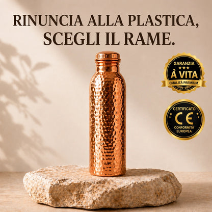 Borraccia in Rame – SalutePura™ | Acqua Purificata Naturalmente, Senza Plastica